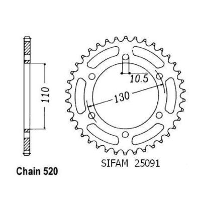 Rozeta pro Kawasaki 25091CZ40